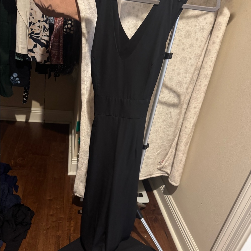 Verty Black Dress Jumpsuit